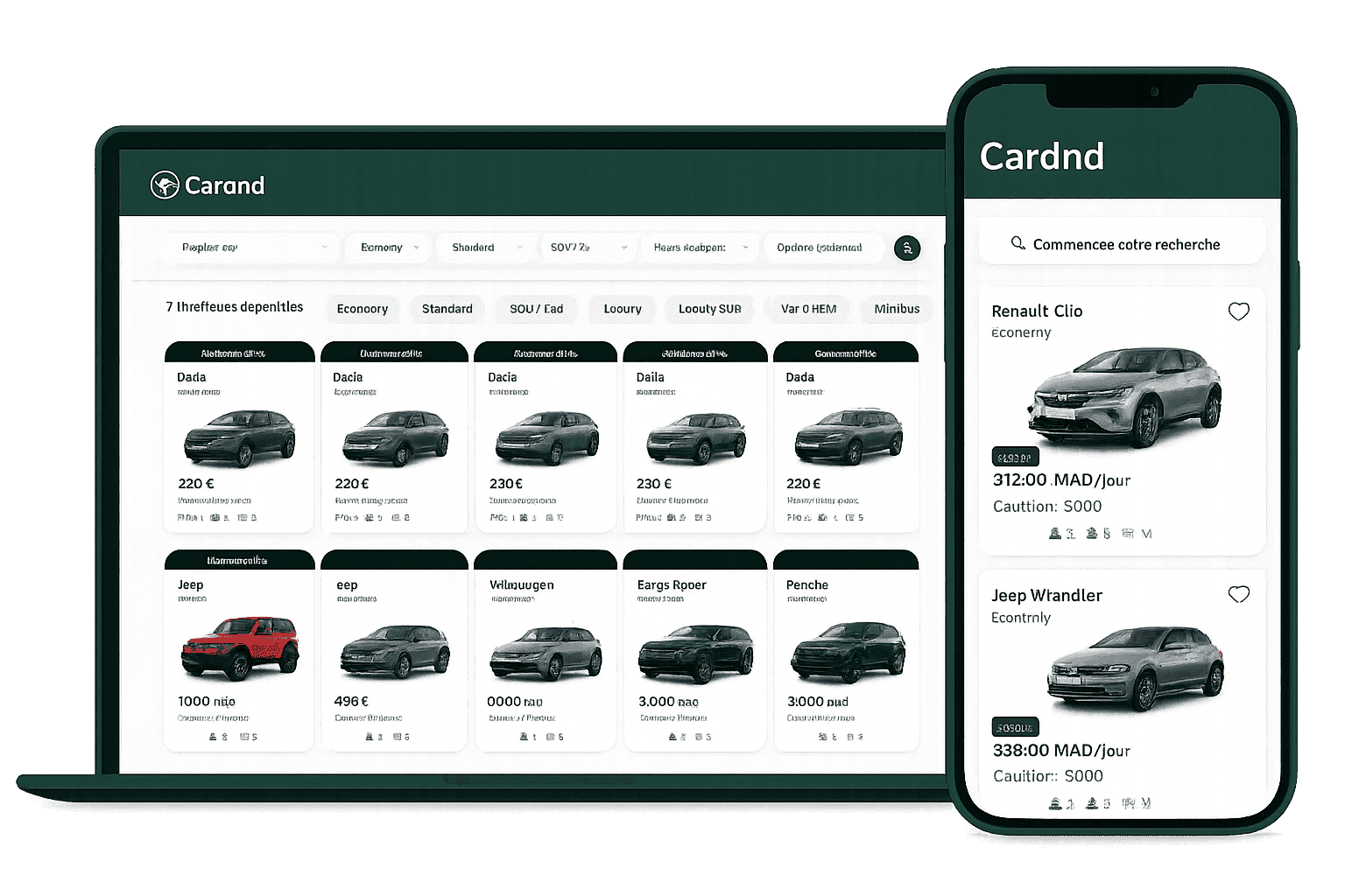 Cardnd – Multi-Platform Car Rentals