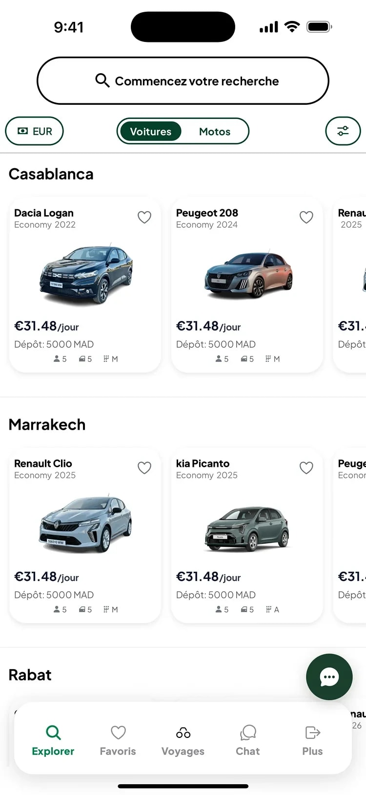 Cardnd app — Explore cars by city