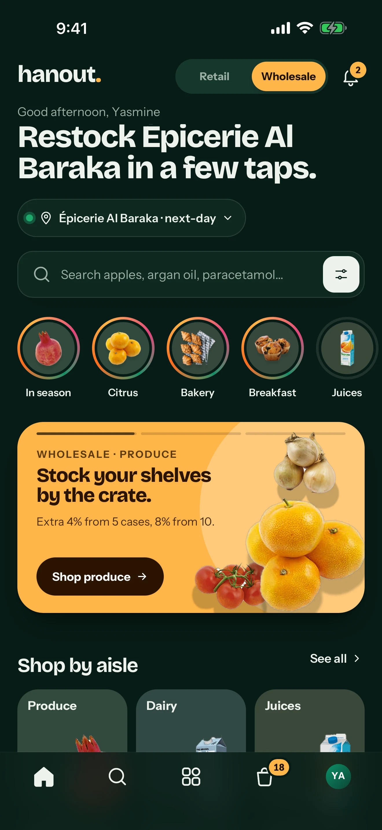 Hanout app — A dedicated workspace for your business