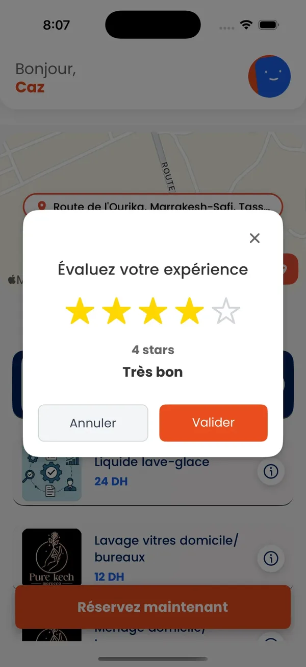 WashMinute — note du service